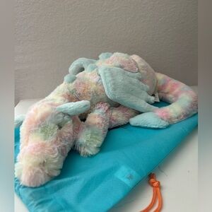 AUTHENTIC NWT Jellycat Lazulia Dragon Large 50cm Rare ONLY ONE With Dust Bag